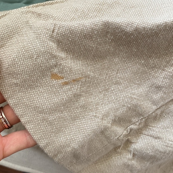 MEXX LINEN-Cotton Long Trench Coat Neutral Beige Size 6 - Picture 13 of 13